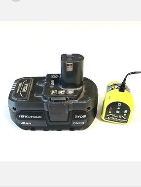 RYOBI ONE+ 18V 4.0 Ah Lithium-Ion Battery & Charger